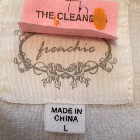 Frenchic ivory cotton and silk LOVE dress - Picture 6 of 8